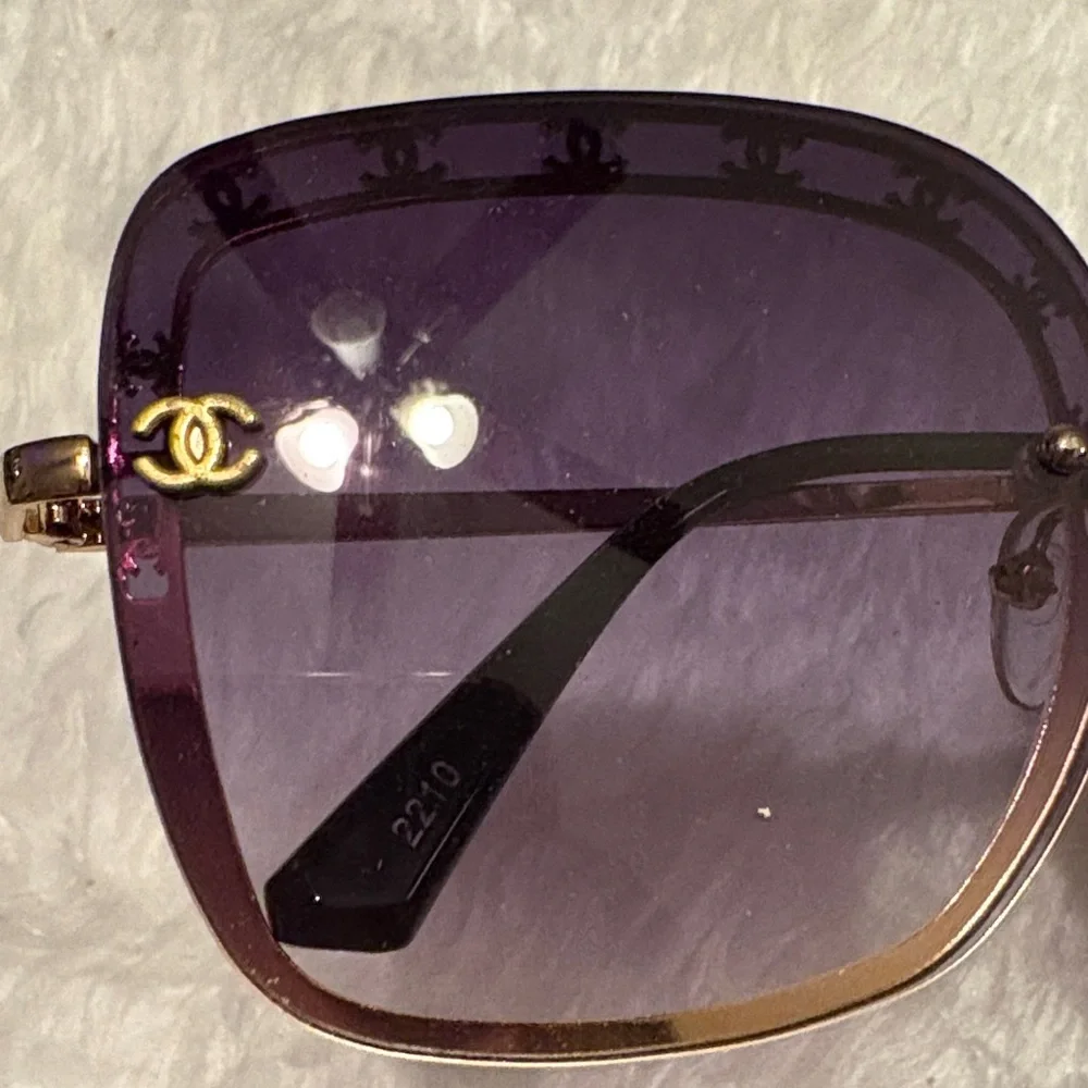 Fashion Purple and Gold Women's Sunglasses